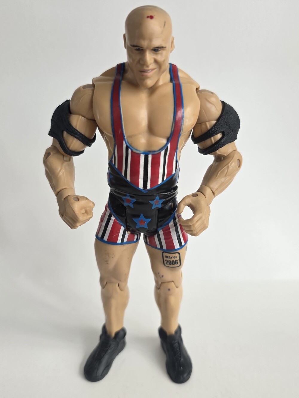 Vintage 2003 WWF WWE Jakks Pacific Kurt Angle Wrestling Toy Action Figure